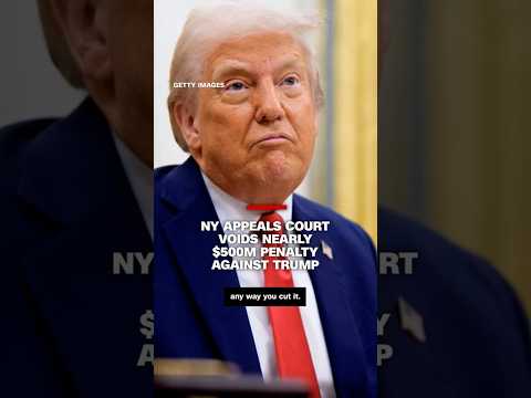 NY appeals court voids nearly $500m penalty against Trump