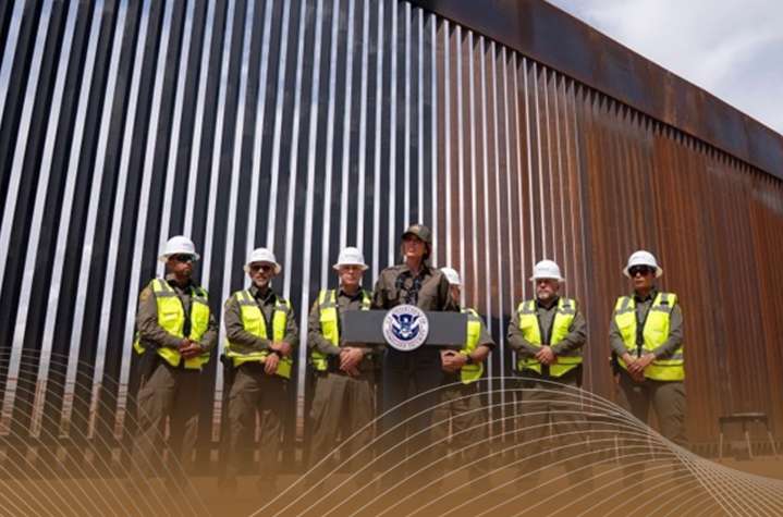 Pintarán de negro el muro de la frontera México