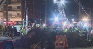 Worker trapped in hole after trench collapse at Pennsylvania construction site