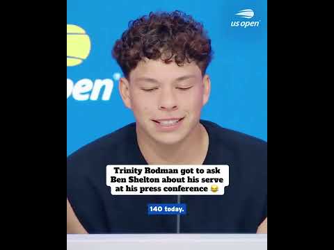 Ben Shelton and Trinity Rodman are so wholesome ❤️ (via @usopen/TT)