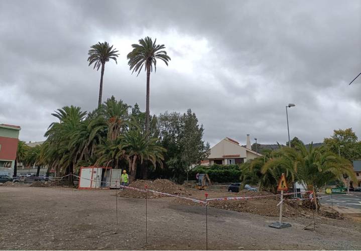 Iniciada la construcción de la rotonda de El Palmeral en Santa Brígida
