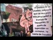 Comuneros se manifiestan afuera de la casa de Noroña en Morelos
