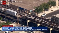CTA Green Line train service disrupted between Garfield, Cottage Grove on South Side after semi hits viaduct, damages power cables
