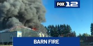 Large barn destroyed after fire in Beavercreek