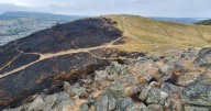 Grim aftermath of Edinburgh Arthur's Seat fire as it smoulders on a week later