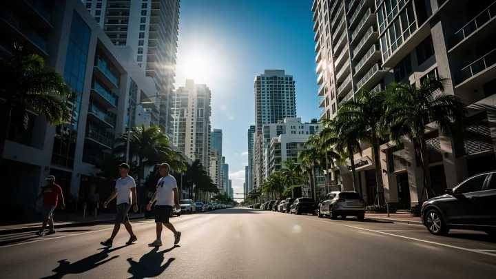 Miami está bajo aviso de calor extremo, pero las tormentas no cesan
