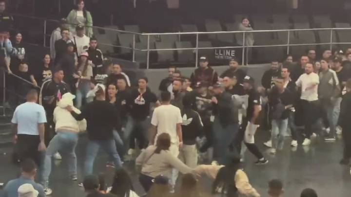 (Vídeos) Los momentos de angustia que se vivieron en el Movistar Arena tras una riña