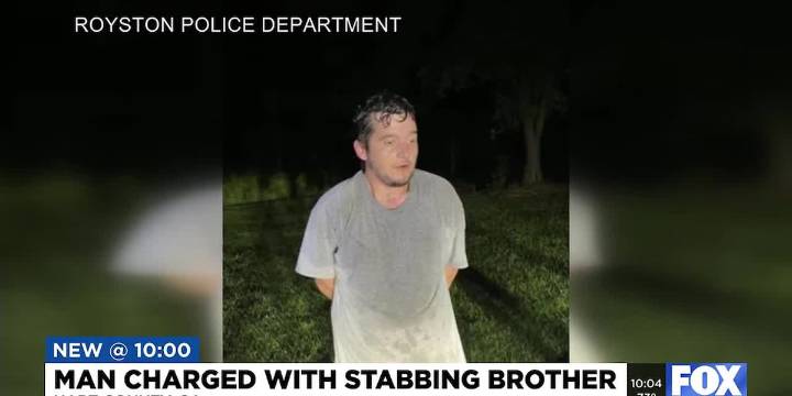 Man charged with stabbing brother in Georgia