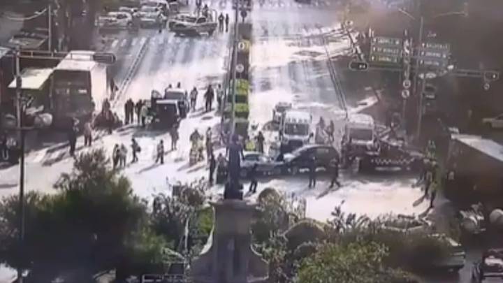 Se registra choque múltiple en Paseo de la Reforma; percance deja un lesionado y dos detenidos