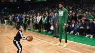 Celtics star Jayson Tatum hilariously pushes Deuce off boat during vacation