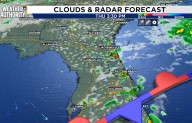 Showers and thunderstorms return with the northeasterly winds