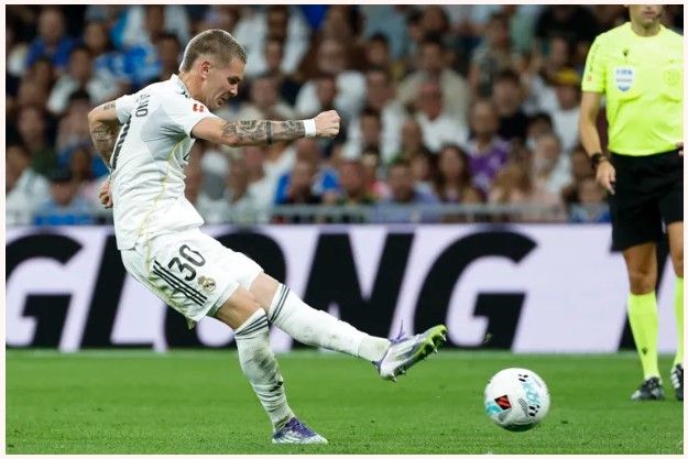 Franco Mastantuono fue titular en triunfo del Real Madrid por 2