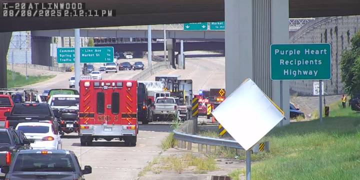 Driver of 18-wheeler hit on I-20 while standing outside rig