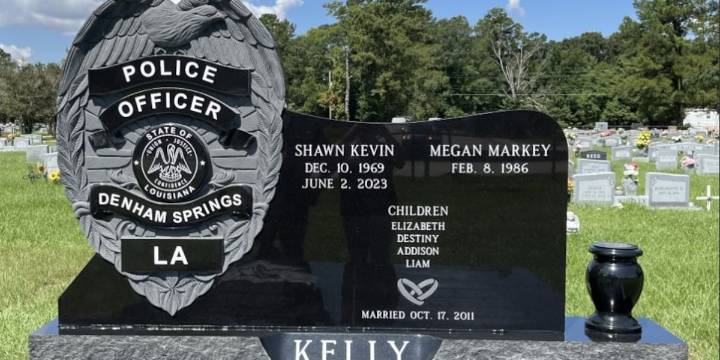 Gravesite monument installed in memory of fallen Cpl. Shawn Kelly