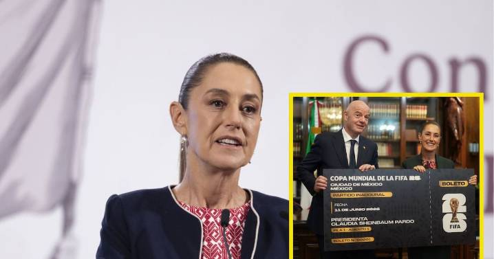 Claudia Sheinbaum anuncia que donará el boleto inaugural del Mundial 2026 tras visita del presidente de la FIFA
