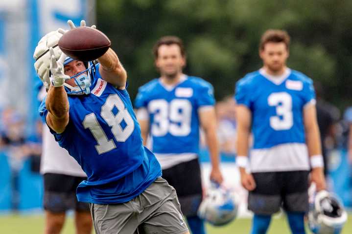 This rookie’s fearless blocking is earning the respect of Lions veterans