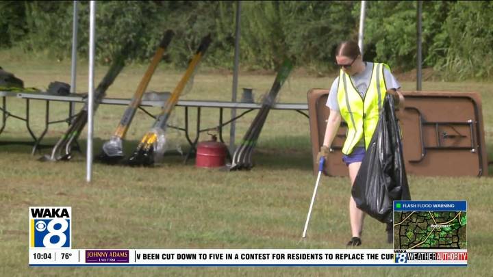 Volunteers Join Forces to Clean Up Montgomery Neighborhood