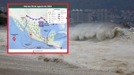 SMN alerta por fuerte oleaje en 7 estados este martes 26 de agosto de 2025