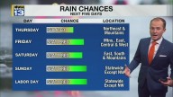 Drier air moves into New Mexico through Thursday