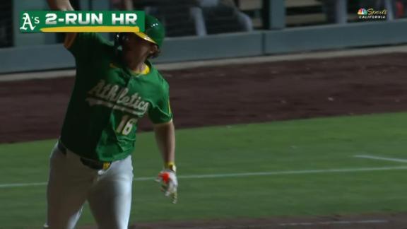 Shea Langeliers hits 2nd career grand slam to help power Athletics ...