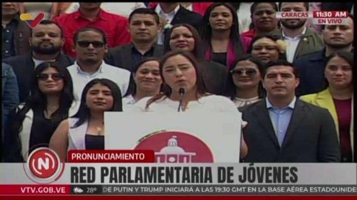 Red Parlamentaria de Jóvenes rechaza acciones injerencista de EEUU contra Venezuela