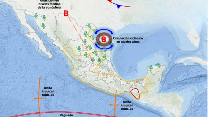 ¿Qué es la circulación ciclónica en altura que afectará a Nuevo León?