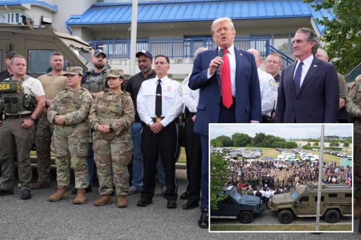 Trump tells deployed feds, cops that 'spotless' DC will be 'best in the world' after his crime crackdown