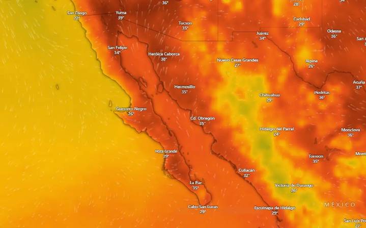 Clima en La Paz y Los Cabos el sábado 16 de agosto de 2025