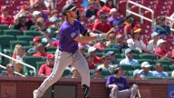 Rockies' Goodman hits 2nd HR with bat borrowed from Farmer