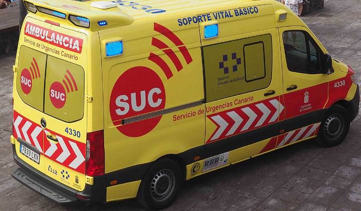 Vuelca una caravana en Canarias
