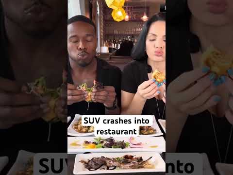 SUV crashes into restaurant
