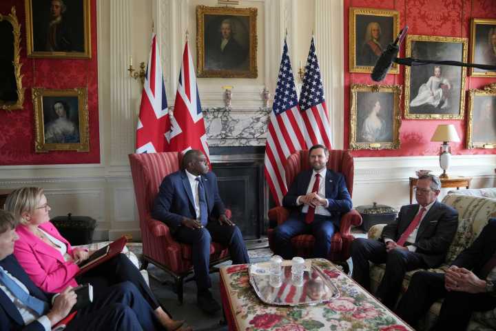 Vance in UK for high-stakes diplomacy day after Trump announces Putin meeting
