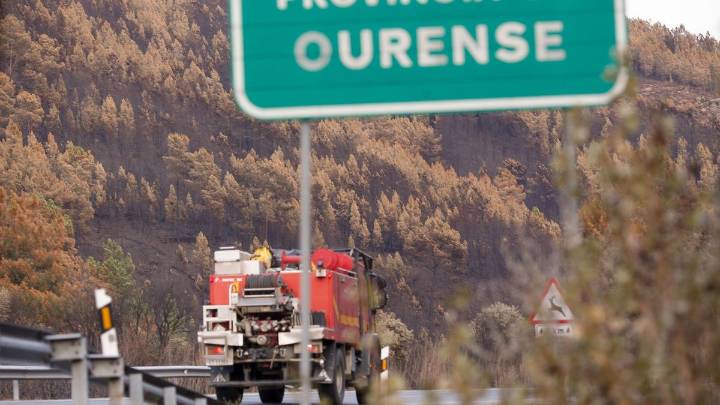 Los bomberos encuentran restos óseos mientras trabajaban en un incendio en Ourense