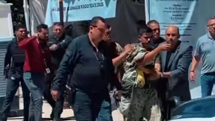 Explota artefacto durante canje de armas en Tecate