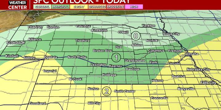 Thunderstorms likely tonight, mainly south with cooler temperatures to finish the weekend