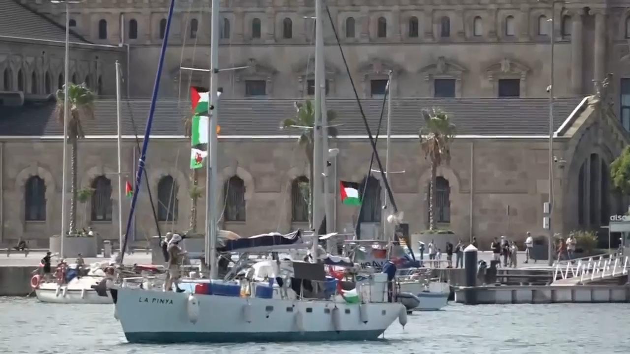 Flotilla with humanitarian aid departs from Barcelona for Gaza