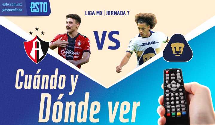 Pumas vs Atlas: horario, fecha y transmisión de la jornada 7 del Apertura 2025