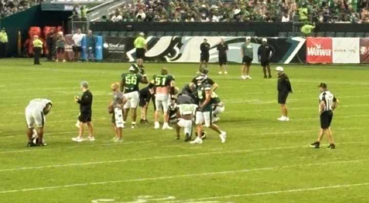 VIDEO: Eagles Players Were Kneeling In Prayer As Pro Bowl Superstar Was Carted Off The Field After Suffering Frightening Injury At Practice