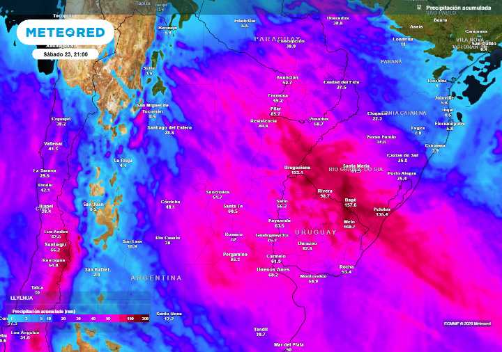 Tormentas, lluvias abundantes y viento fuerte: la ciclogénesis afectará este lunes y martes a gran parte de Argentina