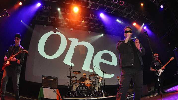 'Meaningful songs.' U2 tribute ONE playing free Plain amphitheater gig