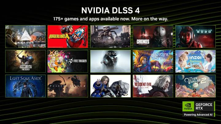 Nvidia is adding DLSS 4 support to over 175 PC games