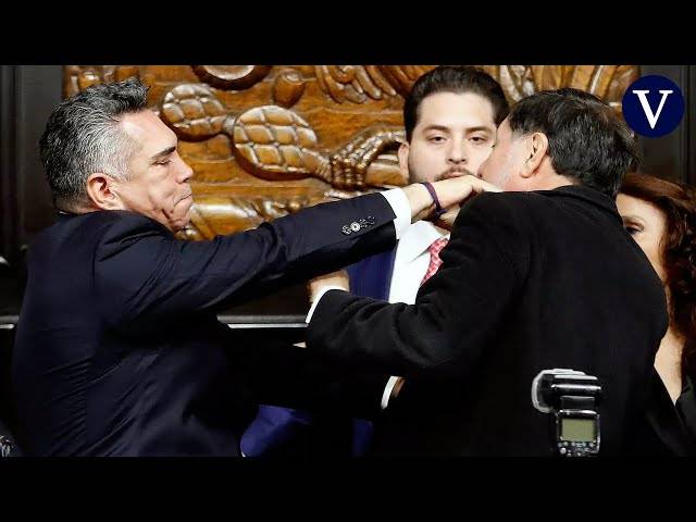 VIDEO: Así fue la pelea con puñetazos entre dos senadores mexicanos