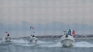Operación Golfo de México: protestan desde el mar contra los lanzamientos de SpaceX