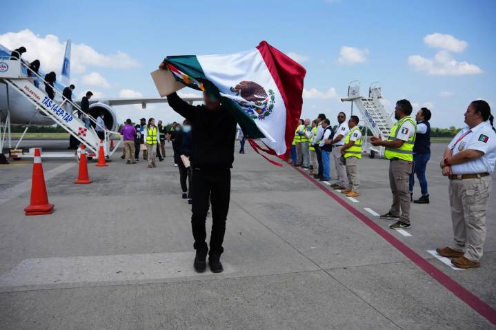 Habilitan campamento en Tapachula para recibir a mexicanos deportados desde EU