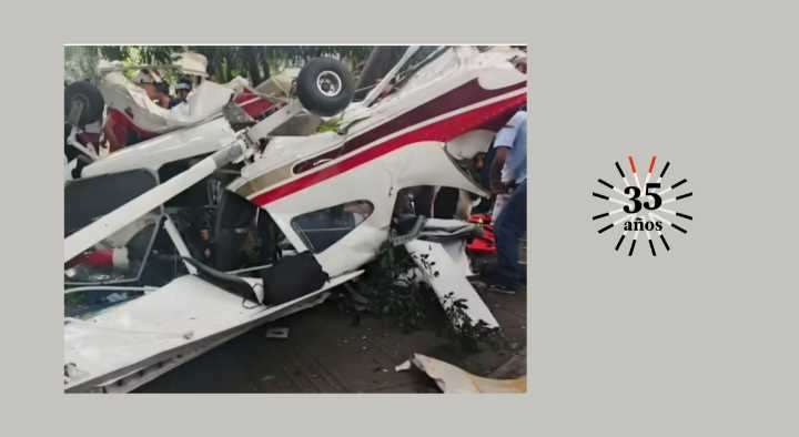 Avioneta se accidentó en el barrio Estadio de Medellín