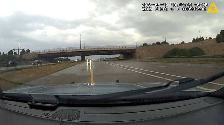 State patrol dash cam: Driver makes U-turn to go wrong way on I
