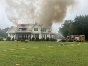 Lightning strike causes fire and destroys a Hixson home