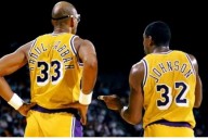 Magic Johnson da a conocer su cinco titular de los mejores jugadores de todos los tiempos de los Lakers de Los Ángeles