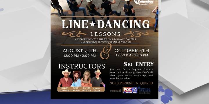 Line dancing lessons to kick off Denim & Diamonds concert at Columbus Civic Center