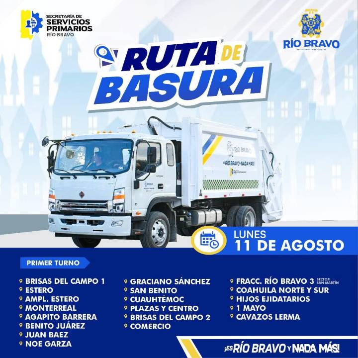 Recolección de basura del día de hoy